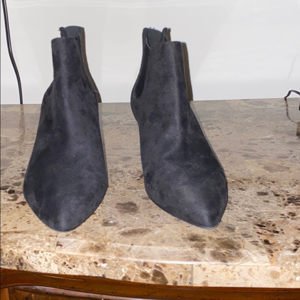 Black high heel boots